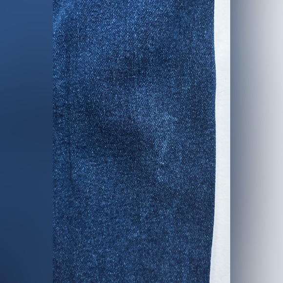 Blue Denim Bibbed Distressed Overalls Juniors XL 15 - 17 Stretch Retro Farm Core - Picture 4 of 6